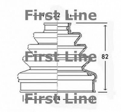 FIRST LINE fcb2272 -  Пыльник, приводной вал